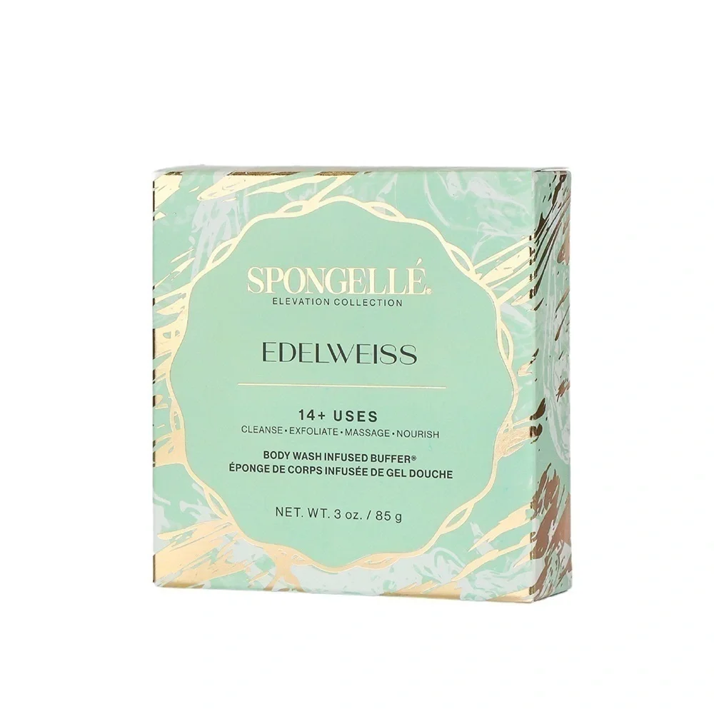 NEW Spongellé Elevation Collection Edelweiss Body Wash Infused Buffer